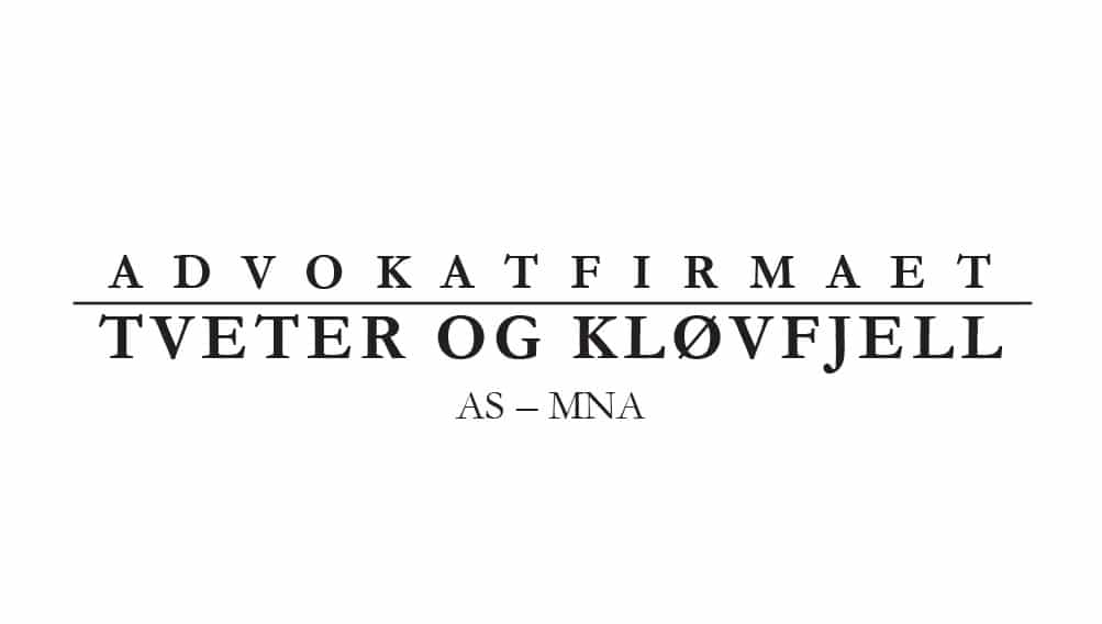 Logoen til advokatfirmaet Tveter og Kløvfjell